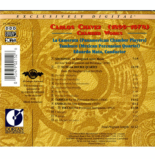 Carlos Chávez presenta Música Mexicana