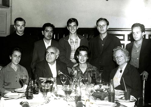 Carlos Chávez con el Taller de Composición