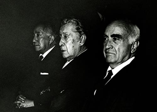 Carlos Chávez y David Alfaro Siqueiros